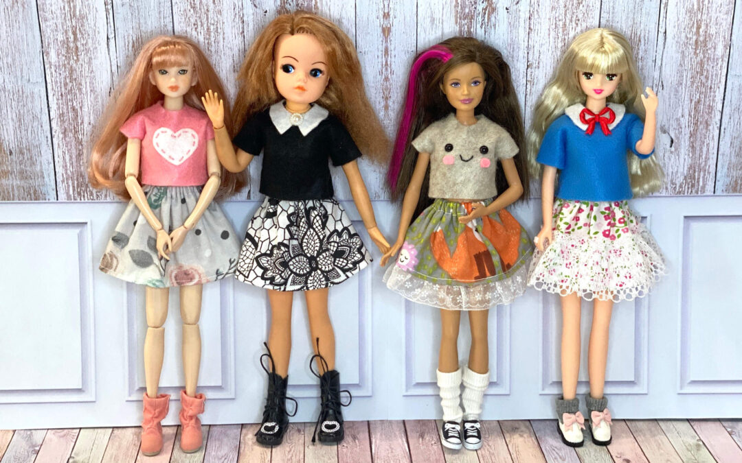 Sindy, Skipper, Jenny and Momoko doll comparison