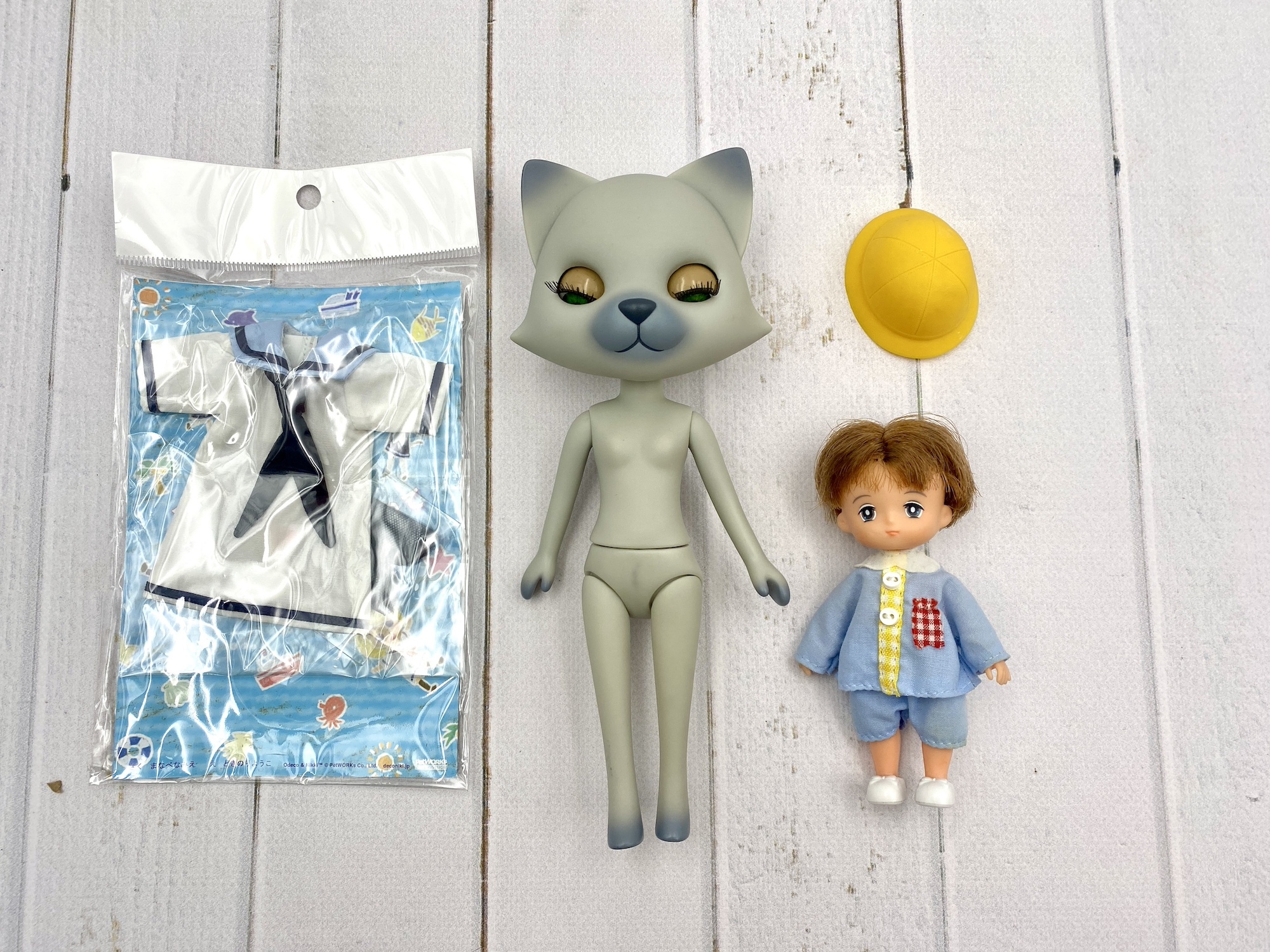 Japońskie lalki Petworks Nikki i Takara Miki-Chan Maki-Chan Twin Boy Friend Yuu-kun Ozora